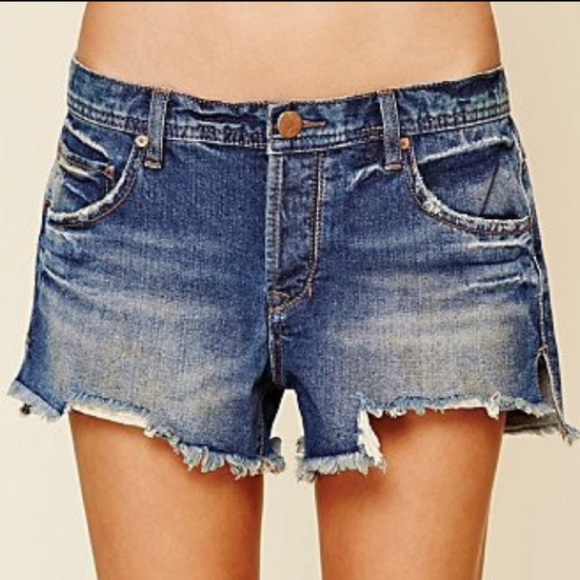 Free People Pants - Free People 4-Button Denim Shorts Size 31